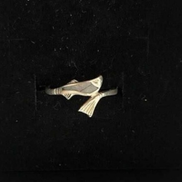 Sterling silver fish ring - Picture 1 of 4
